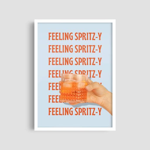 Постер Roomy "Feeling Spritzy" Белая рамка с глянцевым стеклом A2 (59.4x42 cm.) (1299063)