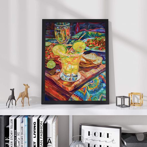 Постер Roomy "Colorful Cocktail" Черная рамка с антибликовым стеклом A4 (29.7x21 cm) (1299074)