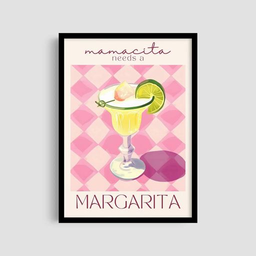 Постер Roomy "Margarita Sassy" Чорна рамка з антибліковим склом A4 (29.7x21 cm) (1299097)