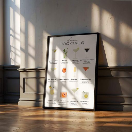 Постер Roomy "Cocktail Guide" Без рамки A3 (42x29.7 cm) (1299166)