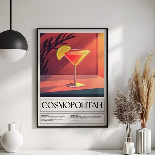 Постер Roomy "Cosmopolitan" Черная рамка с антибликовым стеклом A4 (29.7x21 cm) (1299280)