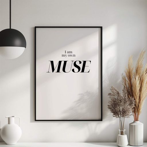 Постер Roomy "Own Muse" Черная рамка с глянцевым стеклом A3 (42x29.7 cm) (1299287)