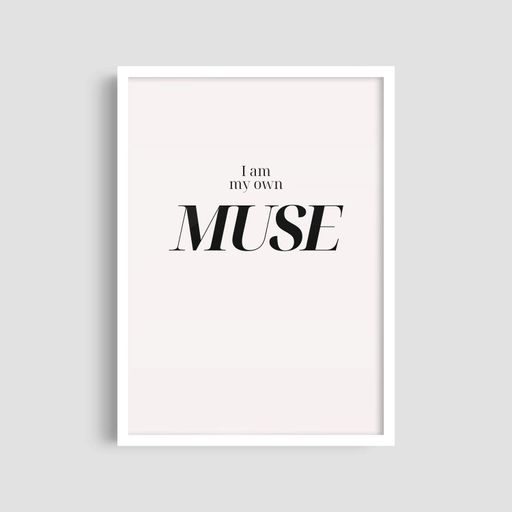 Постер Roomy "Own Muse" Черная рамка с антибликовым стеклом A4 (29.7x21 cm) (1299291)