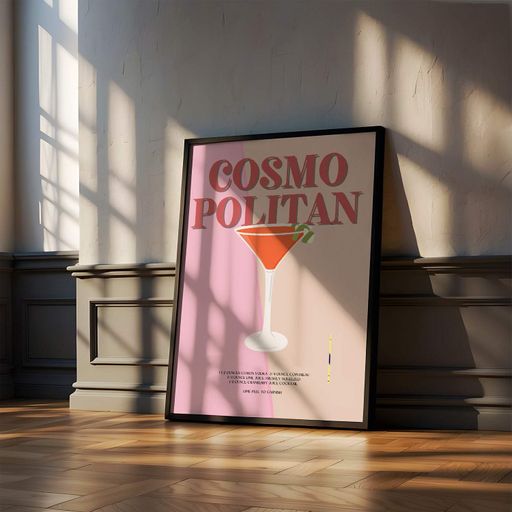 Постер Roomy "Cosmopolitan Classic" Белая рамка с антибликовым стеклом A2 (59.4x42 cm.) (1299312)