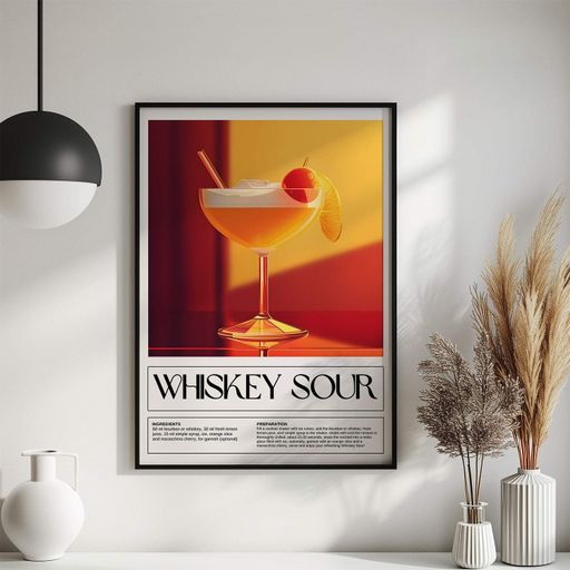 Постер Roomy "Whiskey Sour" Без рамки A1 (84.1x59.4 cm.) (1299335)