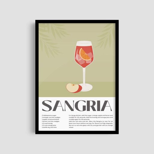 Постер Roomy "Sangria" Белая рамка с глянцевым стеклом A3 (42x29.7 cm) (1299340)