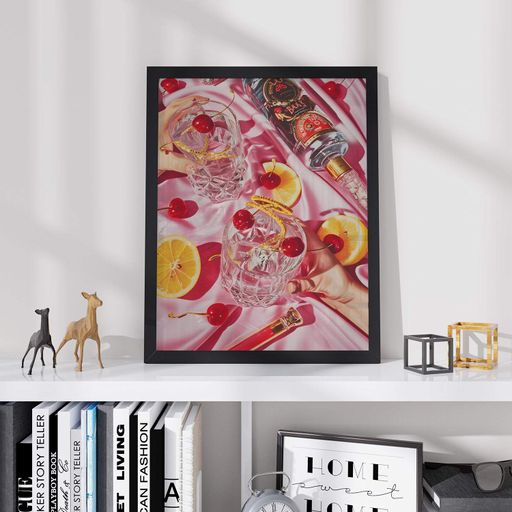 Постер Roomy "Citrus Punch" Чорна рамка з антибліковим склом A1 (84.1x59.4 cm.) (1299403)
