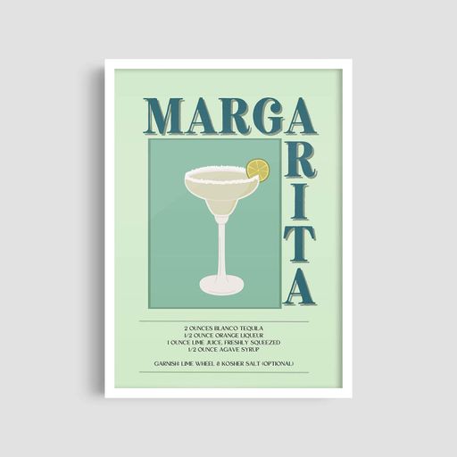 Постер Roomy "Margarita Fresh" Біла рамка з глянцевим склом A1 (84.1x59.4 cm.) (1299457)
