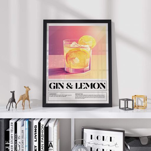 Постер Roomy "Gin Lemon" Без рамки A4 (29.7x21 cm) (1299486)