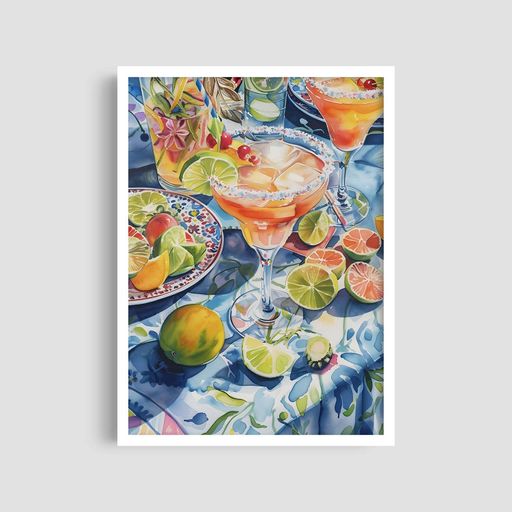 Постер Roomy "Fruit Punch" Белая рамка с антибликовым стеклом A2 (59.4x42 cm.) (1299648)