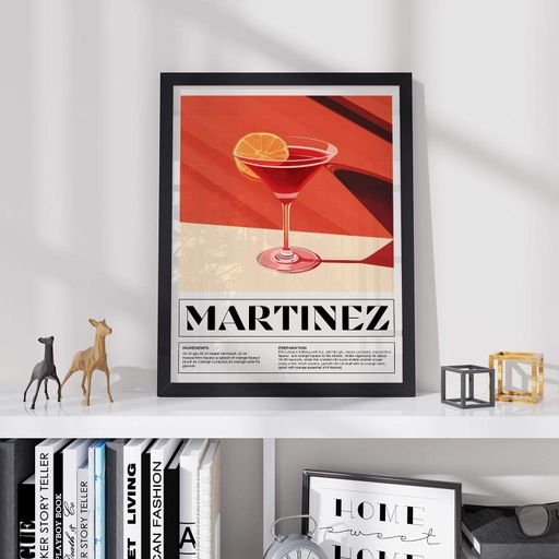 Постер Roomy "Martinez Cocktail" Без рамки A4 (29.7x21 cm) (1299653)
