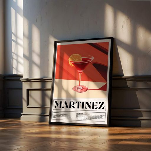 Постер Roomy "Martinez Cocktail" Без рамки A1 (84.1x59.4 cm.) (1299656)