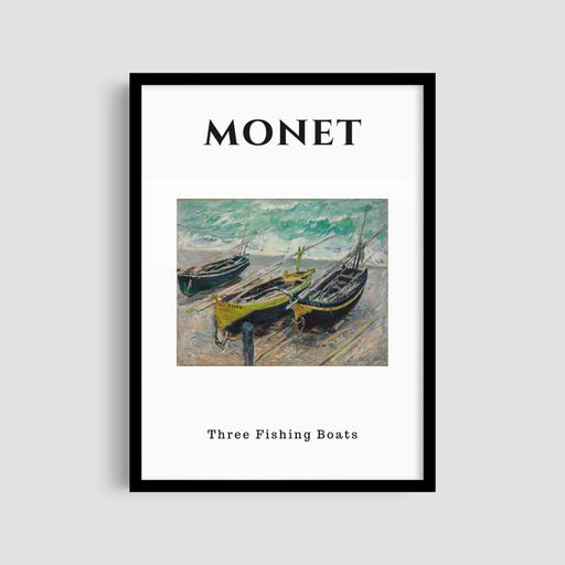 Постер Roomy "Three Boats" Без рамки A2 (59.4x42 cm.) (1299862)