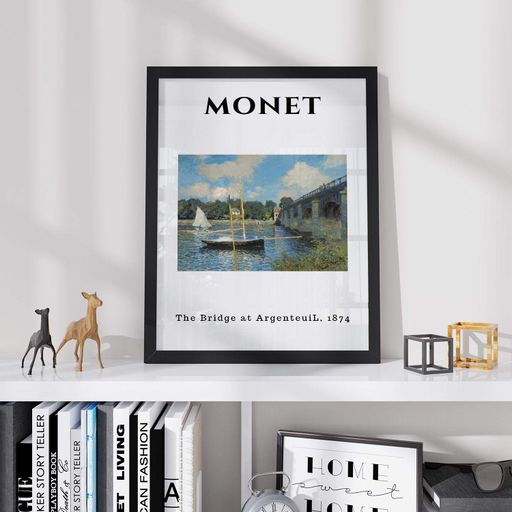 Постер Roomy "Bridge Argenteuil" Белая рамка с антибликовым стеклом A4 (29.7x21 cm) (1300053)