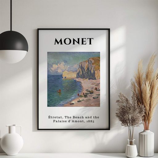 Постер Roomy "Etretat Beach" Черная рамка с антибликовым стеклом A3 (42x29.7 cm) (1300282)