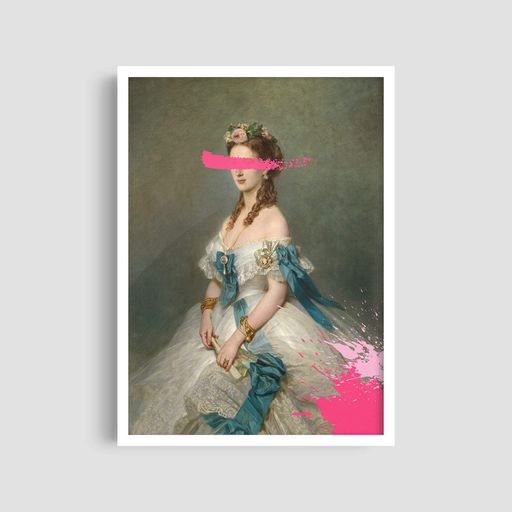 Постер Roomy "Queen of Hearts" Белая рамка с антибликовым стеклом A3 (42x29.7 cm) (1300465)