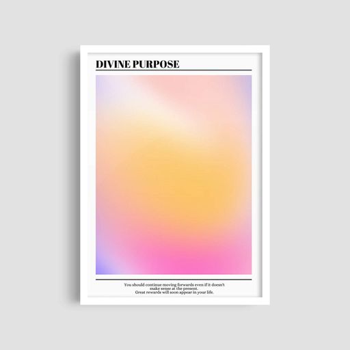 Постер Roomy "Divine Purpose" Біла рамка з антибліковим склом A2 (59.4x42 cm.) (1300546)