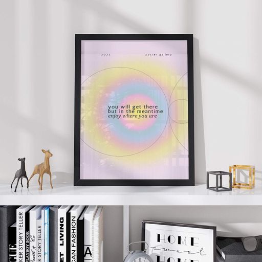 Постер Roomy "Meantime" Черная рамка с глянцевым стеклом A4 (29.7x21 cm) (1300591)