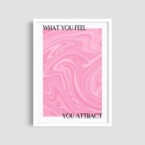 Постер Roomy "You Attract" Белая рамка с антибликовым стеклом A1 (84.1x59.4 cm.) (1300629)