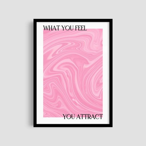 Постер Roomy "You Attract" Черная рамка с антибликовым стеклом A3 (42x29.7 cm) (1300645)