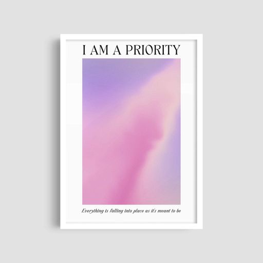Постер Roomy "Priority" Біла рамка з антибліковим склом A1 (84.1x59.4 cm.) (1300688)
