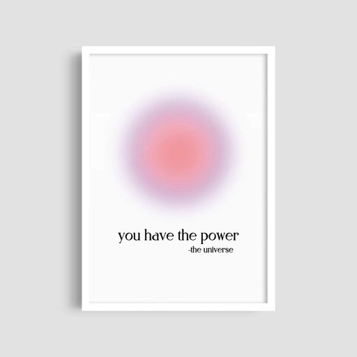 Постер Roomy "You Have the Power" Чорна рамка з глянцевим склом A3 (42x29.7 cm) (1300748)