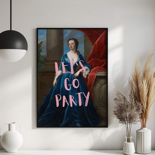 Постер Roomy "Let's Go Party" Без рамки A2 (59.4x42 cm.) (1300771)