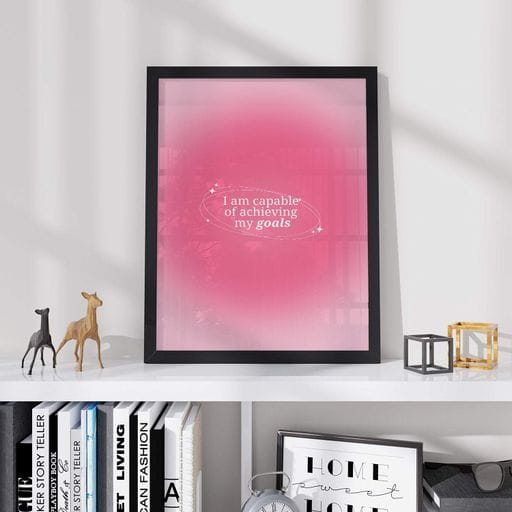 Постер Roomy "Goals Achieved" Чорна рамка з антибліковим склом A1 (84.1x59.4 cm.) (1300780)