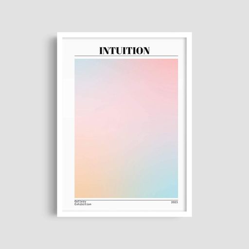 Постер Roomy "Intuition" Біла рамка з глянцевим склом A4 (29.7x21 cm) (1300892)