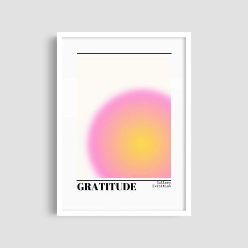 Постер Roomy "Gratitude 1" Белая рамка с антибликовым стеклом A1 (84.1x59.4 cm.) (1300909)