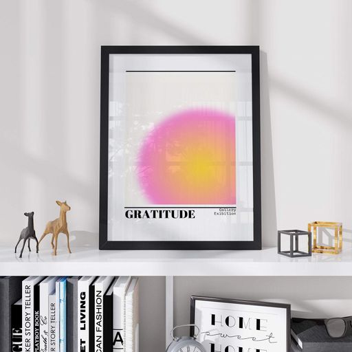 Постер Roomy "Gratitude 1" Белая рамка с антибликовым стеклом A1 (84.1x59.4 cm.) (1300909)