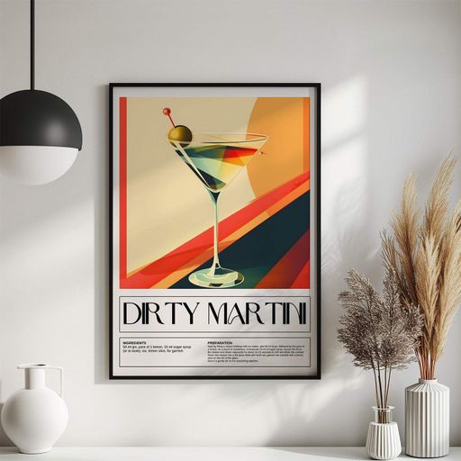 Постер Roomy "Dirty Martini" Без рамки A2 (59.4x42 cm.) (1300965)