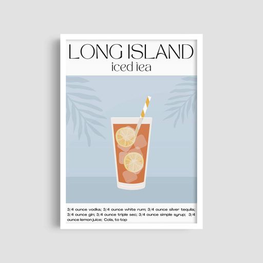 Постер Roomy "Long Island Iced Tea" Без рамки A1 (84.1x59.4 cm.) (1300997)