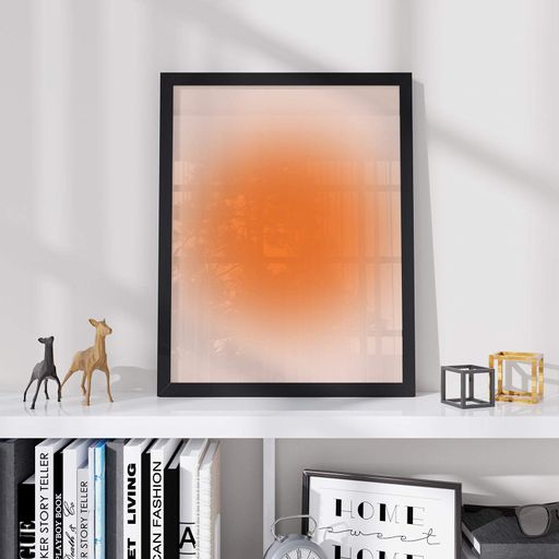 Постер Roomy "Orange Glow" Черная рамка с антибликовым стеклом A4 (29.7x21 cm) (1301236)