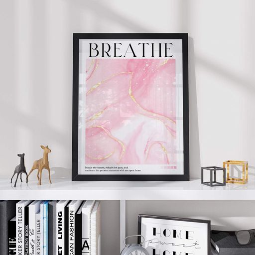 Постер Roomy "Breathe" Черная рамка с глянцевым стеклом A4 (29.7x21 cm) (1301302)