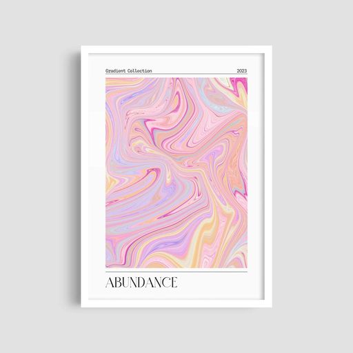 Постер Roomy "Abundance" Белая рамка с глянцевым стеклом A1 (84.1x59.4 cm.) (1301376)