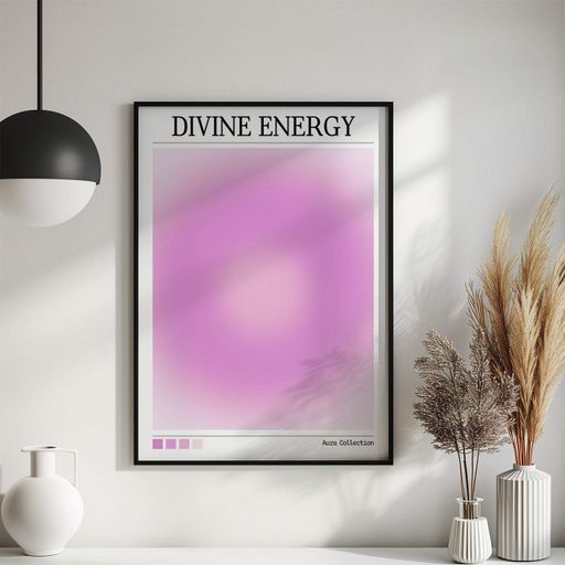 Постер Roomy "Divine Energy 2" Черная рамка с глянцевым стеклом A1 (84.1x59.4 cm.) (1301409)