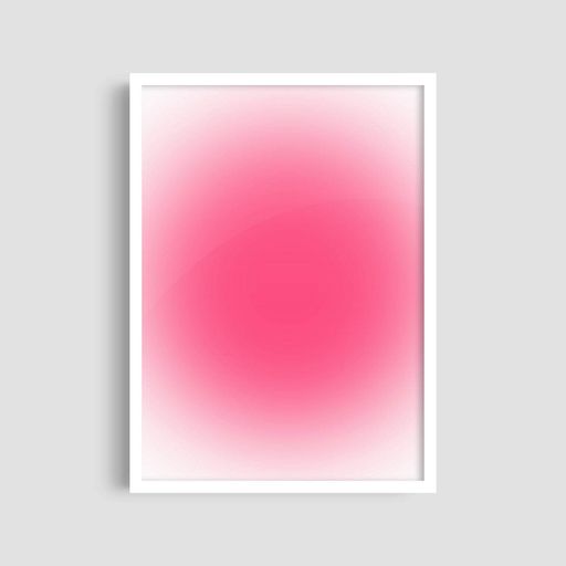 Постер Roomy "Pink Heart" Белая рамка с антибликовым стеклом A2 (59.4x42 cm.) (1301465)