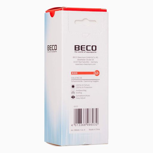 Подростковые Очки для плавания Beco Valencia Розовый (1302103)