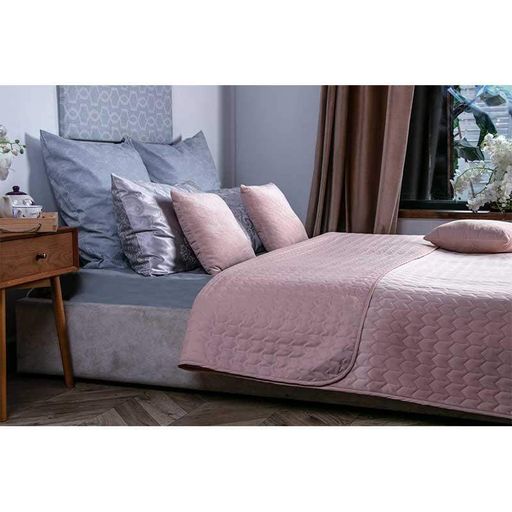 Покрывало двусторонее Руно 150x220 см Велюр Apricot персиковый (21681) (1303255)