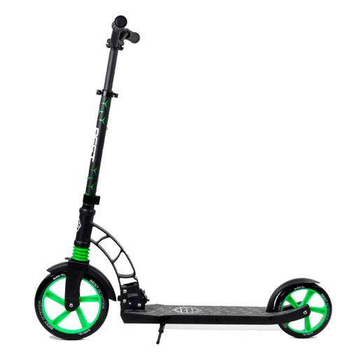 Двухколесный самокат Best Scooter 62798 складной с задним ножным тормозом, зеленый (1303607)