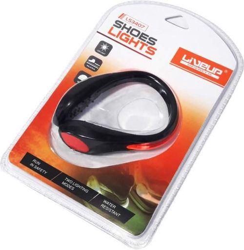 Браслет-подсветка для бега LED SAFETY SHOES LIGHTS Черный, Красный 80гр (LS3407) (1306129)
