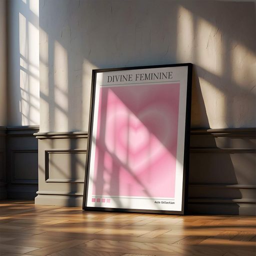 Постер Roomy "Divine Feminine 2" Белая рамка с глянцевым стеклом A1 (84.1x59.4 cm.) (1307853)