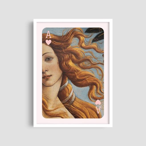 Постер Roomy "Ace Of Hearts" Чорна рамка з антибліковим склом A3 (42x29.7 cm) (1308247)