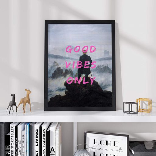 Постер Roomy "Good Vibes Only" Без рамки A2 (59.4x42 cm.) (1308280)