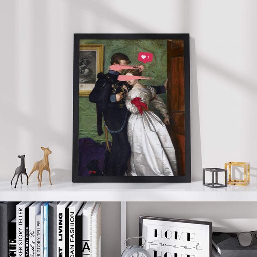Постер Roomy "Blurred Love" Чорна рамка з глянцевим склом A1 (84.1x59.4 cm.) (1308331)