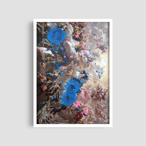 Постер Roomy "Abstract Burst" Белая рамка с антибликовым стеклом A1 (84.1x59.4 cm.) (1308460)