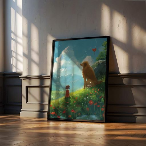 Постер Roomy "Love in Nature" Чорна рамка з антибліковим склом A1 (84.1x59.4 cm.) (1309537)