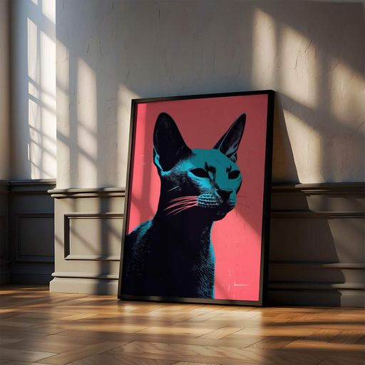 Постер Roomy "Abstract Cat" Без рамки A2 (59.4x42 cm.) (1309603)