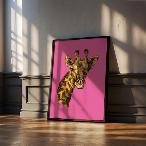 Постер Roomy "Pink Giraffe" Без рамки A3 (42x29.7 cm) (1309660)